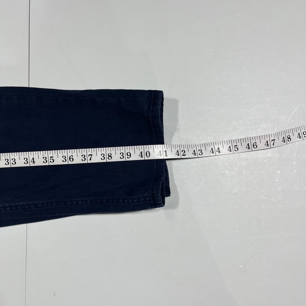 Banana Republic Linen Cotton Old Money Slim Fit Navy Pants 33x32 Preppy Career - Picture 7 of 12